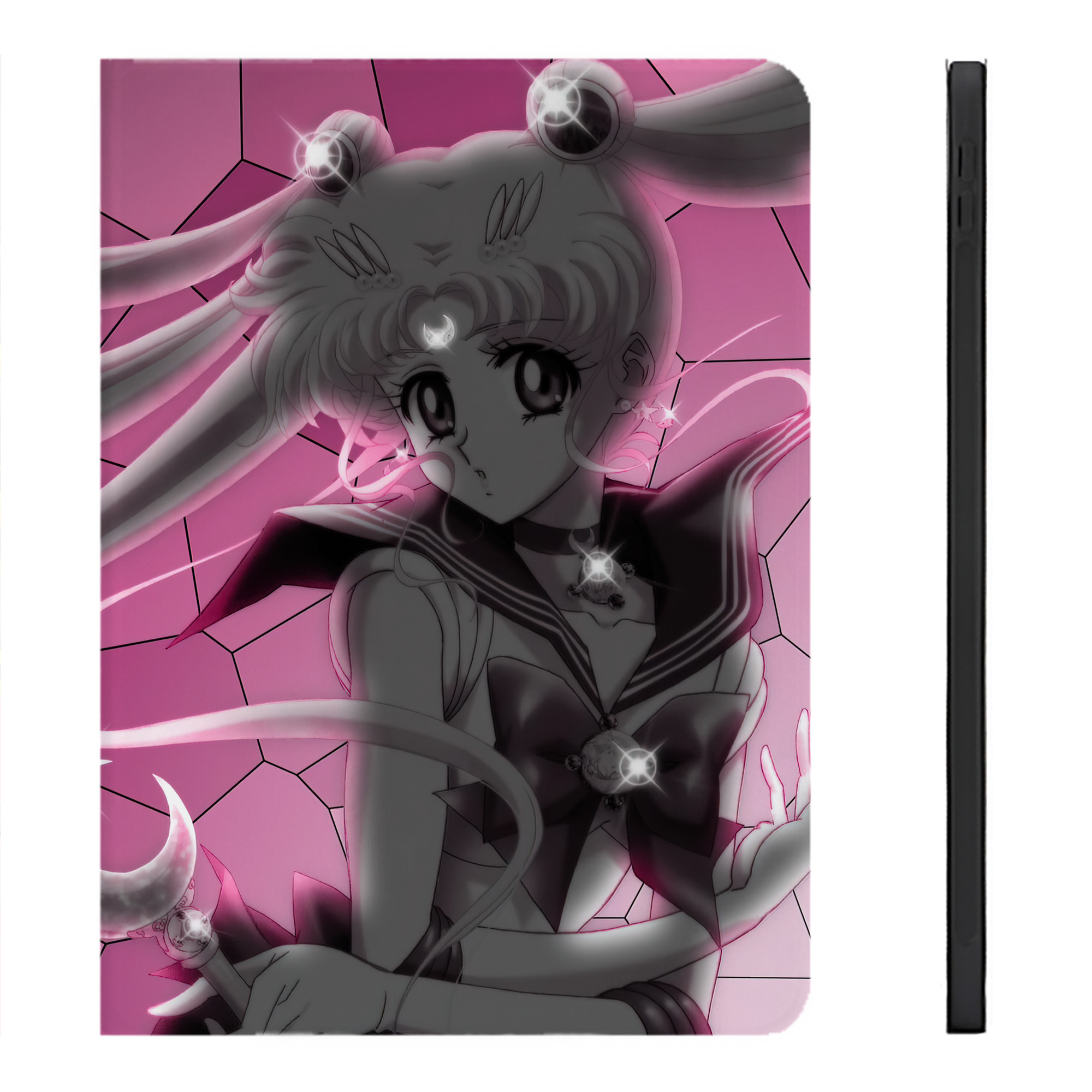 （画像用） 美少女戦士セーラームーン Sailor Moon IPadケース ペンホルダー付き ブックスタイルデザイン